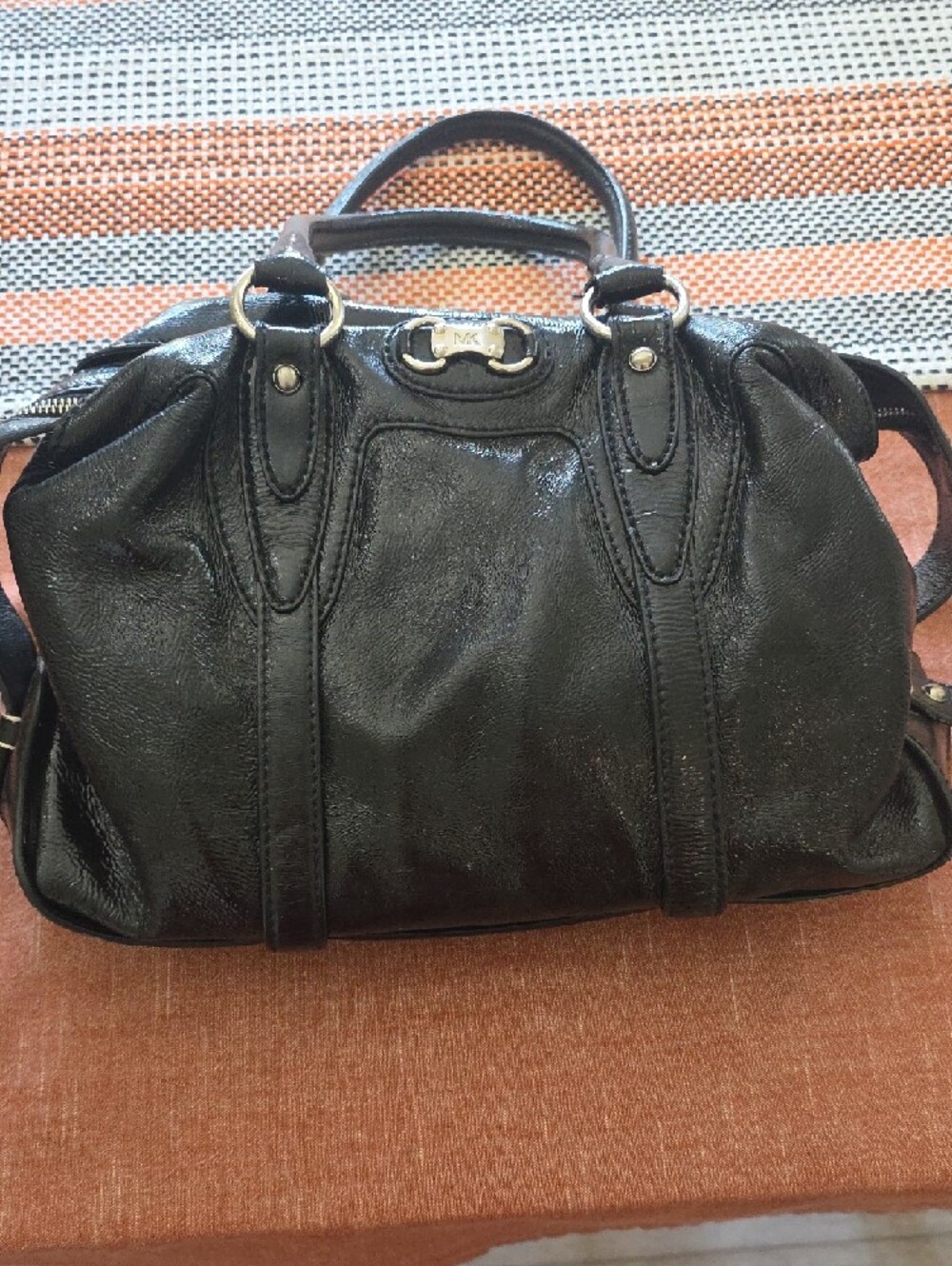 Michael Kors Black Leather Shoulder Bag - Picture 8 of 13